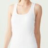 U.S. Polo Assn. 66001 Cotton Modal Lycra Womens Sport Singlet White 2