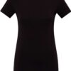 U.S. Polo Assn. 66002 Cotton Modal Lycra Round Neck Womens Undershirt T shirt Black 2