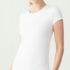 U.S. Polo Assn. 66002 Cotton Modal Lycra Round Neck Womens Undershirt T shirt White