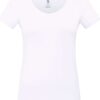 U.S. Polo Assn. 66003, Cotton & Modal & Lycra, Deep Round Neck, Women's Undershirt & T shirt White