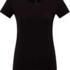 U.S. Polo Assn. 66004, Cotton & Modal & Lycra, V Neck, Short Sleeves, Women's Undershirt & T shirt Black 2