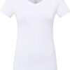 U.S. Polo Assn. 66004, Cotton & Modal & Lycra, V Neck, Short Sleeves, Women's Undershirt & T shirt White 2