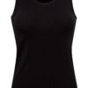 U.S. Polo Assn. 66005 Cotton Modal Lycra Thick Straps Womens Singlet Black 2
