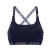 U.S. Polo Assn. 66117, Cotton & Lycra, Women’s Cross Straps Bustier, Navy Blue 2