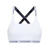 U.S. Polo Assn. 66117, Cotton & Lycra, Women’s Cross Straps Bustier, White 2