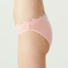 U.S. Polo Assn. 67001, Cotton & Modal & Lycra, 5 Pack, Solid Colors, Women’s Low Waist Brief Set, Black & White & Beige & Red & Salmon 11