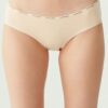 U.S. Polo Assn. 67002, Cotton & Modal & Lycra, 5 Pack, Solid Colors, Women’s High Waist Brief Set, Black & White & Beige 2