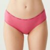 U.S. Polo Assn. 67002, Cotton & Modal & Lycra, 5 Pack, Solid Colors, Women’s High Waist Brief Set, Black & White & Beige & Fuchsia & Navy Blue 4