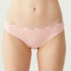 U.S. Polo Assn. 67002, Cotton & Modal & Lycra, 5 Pack, Solid Colors, Women’s High Waist Brief Set, Black & White & Beige & Salmon & Red 2