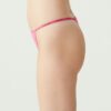 U.S. Polo Assn. 67003, Cotton & Modal & Lycra, 5 Pack, Solid Colors, Women’s String Panty Set, Black & White & Beige & Fuchsia & Navy Blue 10