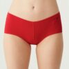 U.S. Polo Assn. 67004, Cotton & Modal & Lycra, 5 Pack, Solid Colors, Women’s Bristle Elastic Shorts Set, Black & White & Beige & Salmon & Red 3