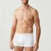 U.S. Polo Assn. 80097 3 Pack Cotton Lycra Mens Boxer Set White 2