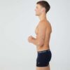 U.S. Polo Assn. 80476 2 Pack Elastic Waist Cotton Lycra Mens Boxer Set Printed Navy Blue 4