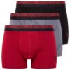 U.S. Polo Assn. 80522 3 Pack Cotton Lycra Mens Boxer Set Burgundy Black scaled