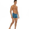 U.S. Polo Assn. 80543 3 Pack Elastic Waist Cotton Lycra Mens Boxer Set Navy Blue Indigo Gray 3