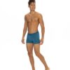 U.S. Polo Assn. 80543 3 Pack Elastic Waist Cotton Lycra Mens Boxer Set Navy Blue Indigo Gray 4