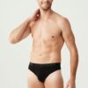 U.S. Polo Assn. 83057 3 Pack Mens Brief Set Cotton Lycra Black 2