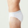 U.S. Polo Assn. 83057 3 Pack Mens Brief Set Cotton Lycra White 3