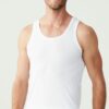 U.S. Polo Assn. 90000 2 Pack 100 Cotton Plus Size Mens Singlet Set White 2