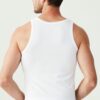 U.S. Polo Assn. 90000 2 Pack 100 Cotton Plus Size Mens Singlet Set White 5