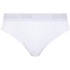 U.S. Polo Assn. 90003 3 Pack Mens Plus Size Brief Set Cotton Lycra White 2