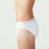 U.S. Polo Assn. 90003 3 Pack Mens Plus Size Brief Set Cotton Lycra White 3
