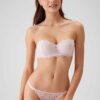 Pierre Cardin 4563 Pisa, Underwired Padded Push Up Lace Strapless Fantasy Bra and Panty Set Powder Pink1
