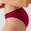 Pierre Cardin 4568, Underwired Non Padded Lace Bralette and Panty Set Burgundy5