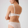 Pierre Cardin 4740 Rome Soft Push Up Semi Padded Lace Bridal Lingerie Set Ecru5