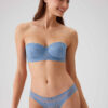 Pierre Cardin 4741 Verona Soft Push Up Strapless Bra and Panty Set Blue1