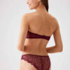 Pierre Cardin 4741 Verona Soft Push Up Strapless Bra and Panty Set Burgundy3