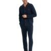 U.S. Polo Assn. 12039, Men’s Pajama Set, Navy Blue, Cotton & Modal Fabric, Button Down Front, with Pockets