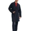 U.S. Polo Assn. 12040 Men’s 5 Piece Pajama & Robe Set – 100% Cotton, Long Sleeve Pajama Set, Short Sleeve Shorts Set, Navy Blue 2
