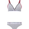 U.S. Polo Assn. 66254, Spaghetti Strap Bustier & Bikini Panty Grey 2