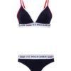 U.S. Polo Assn. 66254, Spaghetti Strap Bustier & Bikini Panty Navy Blue 2