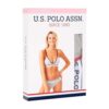 U.S. Polo Assn. 66254, Spaghetti Strap Bustier & Bikini Panty Navy Blue packaging