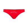 U.S. Polo Assn. 66317, Cotton & Lycra, 3 Pack Women's Bikini Panty Set, White, Red & Navy Blue red