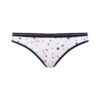 U.S. Polo Assn. 66317, Cotton & Lycra, 3 Pack Women's Bikini Panty Set, White, Red & Navy Blue, white