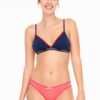 U.S. Polo Assn. 66325, Cotton & Lycra, 3 Pack Women's Bikini Panty Set, Coral & Pink 5