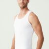 U.S. Polo Assn. 80189, 2 Pack, Men’s Singlets Set, 47% Cotton 47% Modal %6 Lycra, White side
