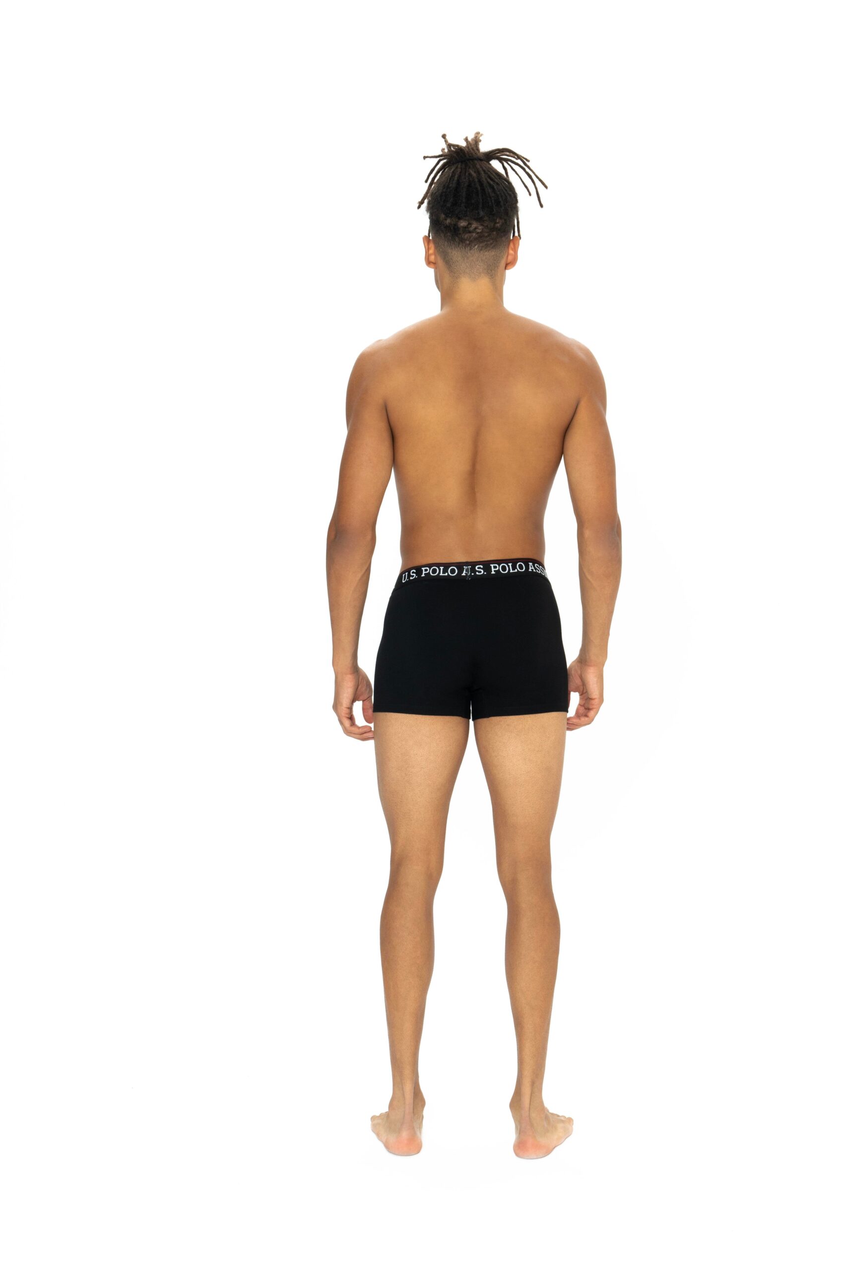 U.S. Polo Assn. 80528, 3 Pack, Cotton & Lycra, Men’s Boxer Set, Black & Burgundy & Polo Printed 5