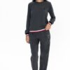 U.S. Polo Assn. Women’s Homewea, 20110, Round Neck, Elasticated Sleeve, Pocketed, Anthracite