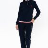 U.S. Polo Assn. Women’s Pajama Set, 20112, Buttoned Collar, Pocketed, Navy Blue
