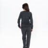 U.S. Polo Assn. Women's Pajama Set, 20113, Elasticated Sleeve & Leg, Round Collar, Pocketed, Anthracite back