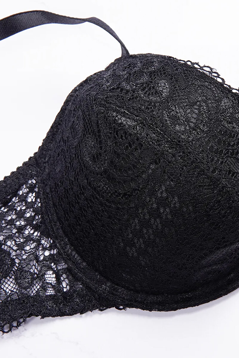 siyah cikarilabilir destekli dantel detayli sutyenn hafif destekli sutyen nbb nbb 1206 28317 13 O