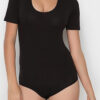 siyah kisa kol citcitli body atlet body nbb nbb 2945 11744 12 O