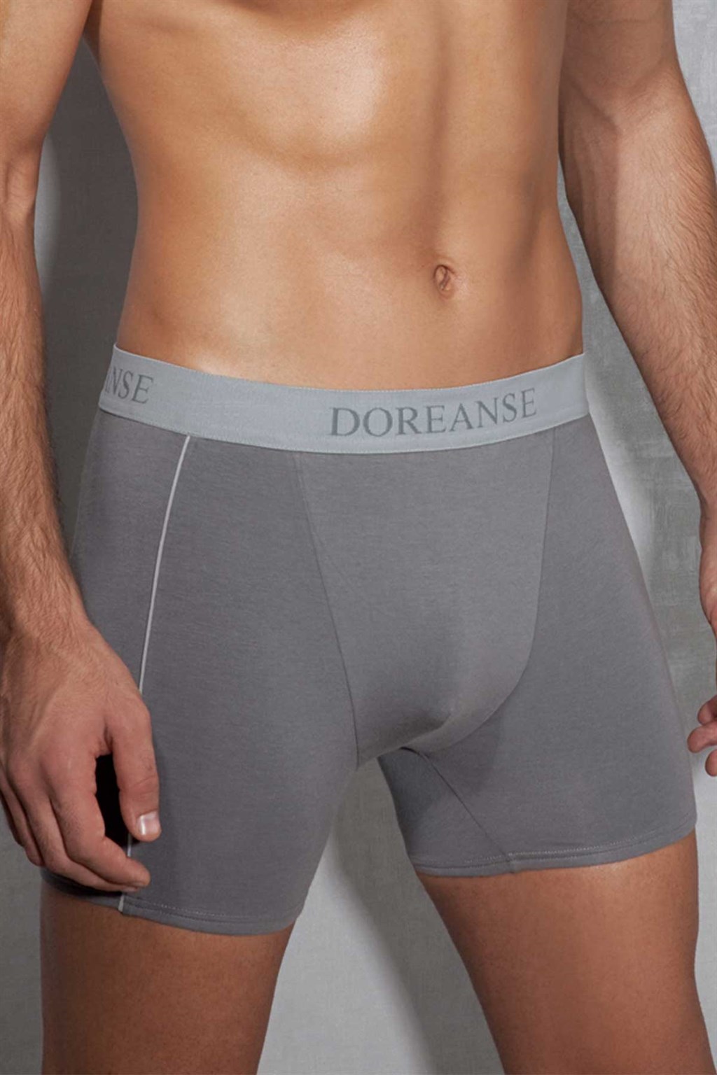 Doreanse Side Line Men's Boxer Brief Underwear 1780 Black - Image 5