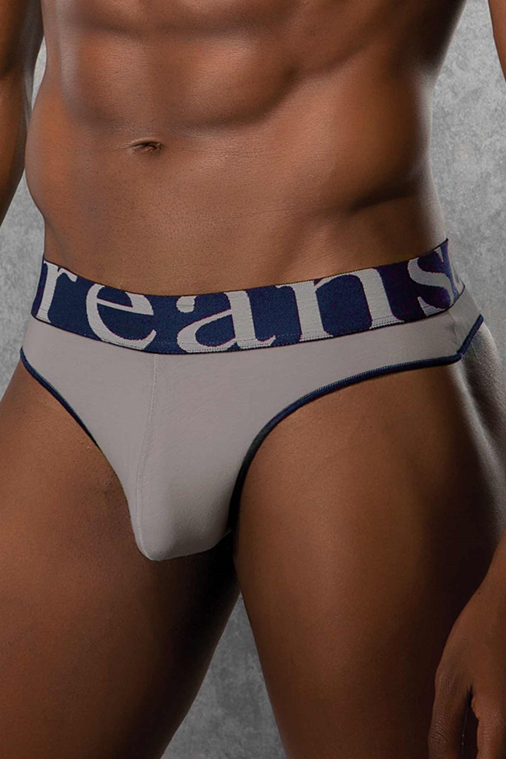 Doreanse Trendy Soft Cotton Thong String Men's Underwear 1250 Grey