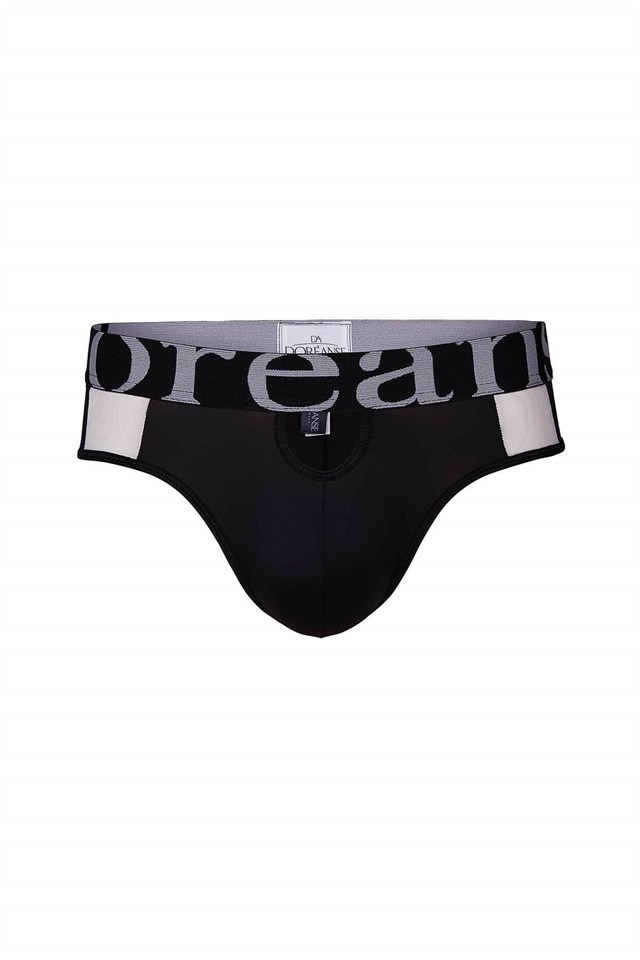 Doreanse vyriški įmantraus stiliaus seksualūs Thong String tipo apatiniai juodos spalvos - Image 2