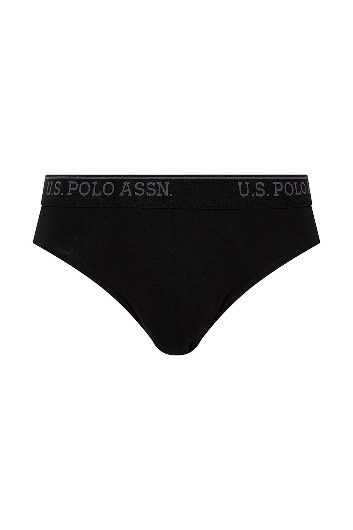 U.S. Polo Assn. Erkek Battal Siyah 3 Lü Slıp1